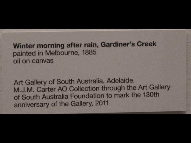 Gardiners Creek plaque