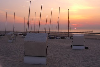 Sonnenuntergang Strand - Nordsee Wangerooge