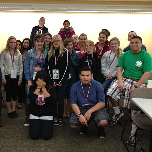 Students from around WA State learning #socialmedia @WSUPullman for @4H @teenconference 2013. #wsu