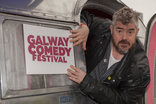 All roads lead to Galway. Phill Jupitus launches programme for The Bulmers Galway Comedy Festival.