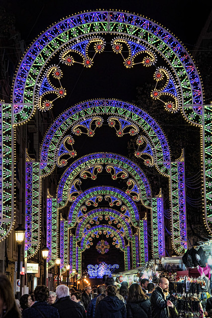 Light display, Fallas, Valencia