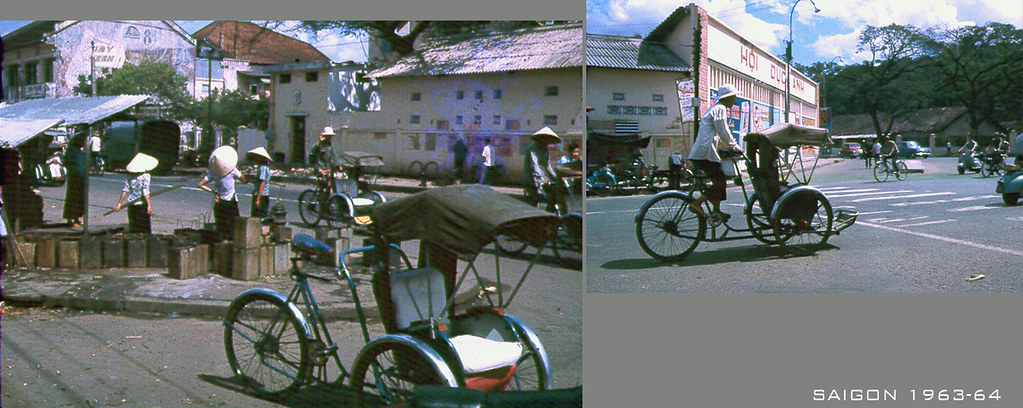 SAIGON 1963-64 - Photo by Jack 'CJ' Waer - Ngã năm Chợ Thái Bình