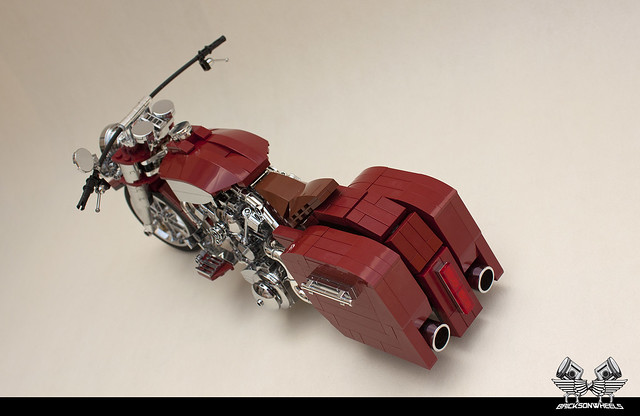 Harley Davidson Road King in Lego