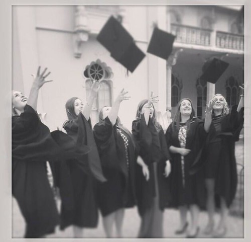 Sheridan and friends freshly graduated
