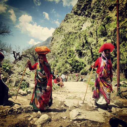 Uttrakhand Series_ The first pilgrimage was Yamunotri. The Temple is situated in the western region of Garhwal Himalayas at an altitude of 3,291 metres (10,797 ft) in Uttarkashi district, Uttarakhand. The temple is dedicated to Goddess Yamuna and has a bl | by insta2641