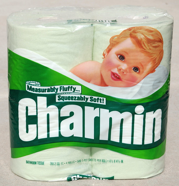 Green Charmin Bathroom Tissue, 1980's