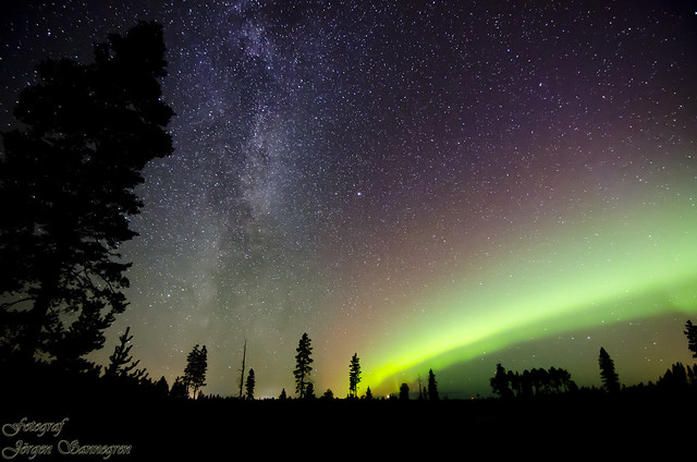 DSC_2743 Milky way & Aurora borealis
