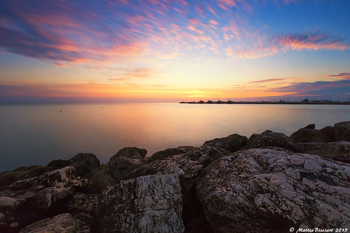 morning sea italy clouds sunrise rocks adriatico mattina