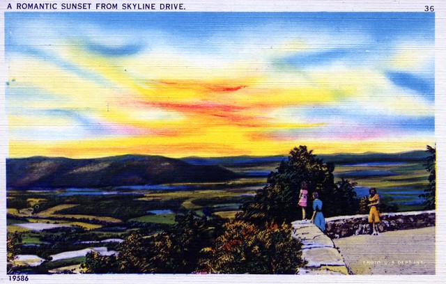 A Romantic Sunset from Skyline Drive VA