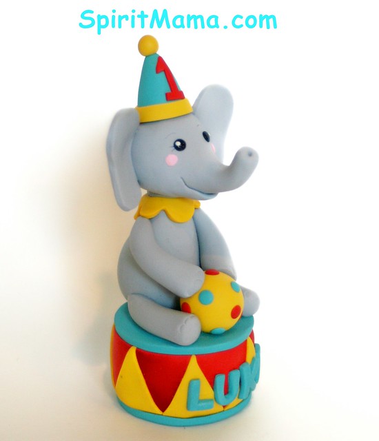 Circus Theme Birthday Cake Topper