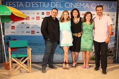 Els actors Sergi López, Maria Molins, Montserrat Alcoverro, Mireia Ros i Xavi Lite