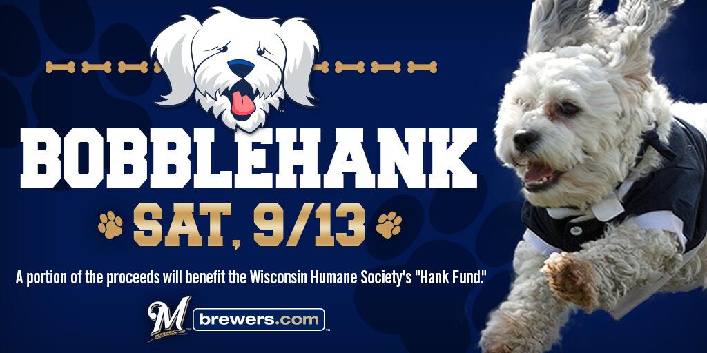 brewers hank the dog