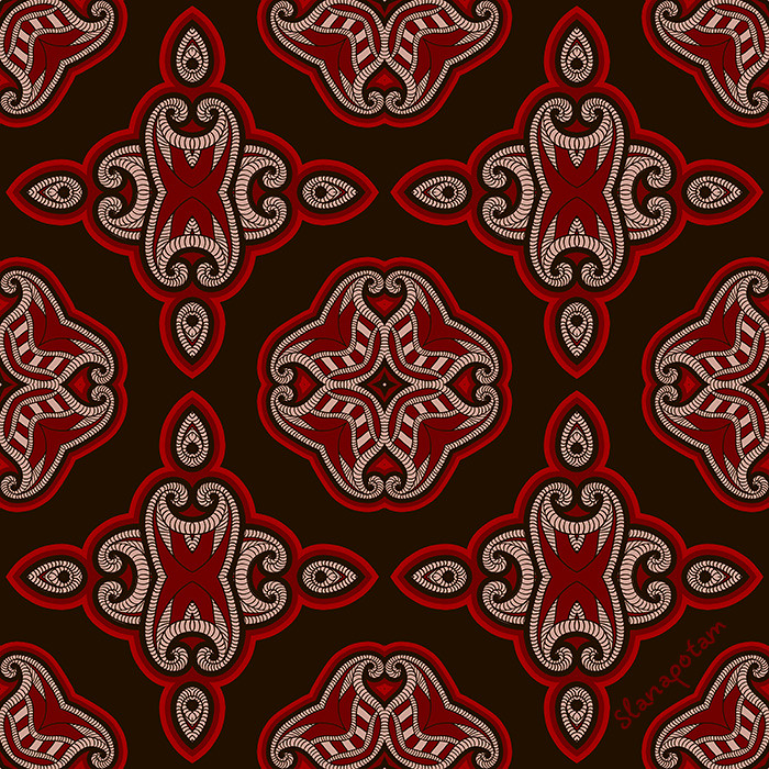 Patterned Floor Tile In Oriental Style Patterned Floor Ti Flickr