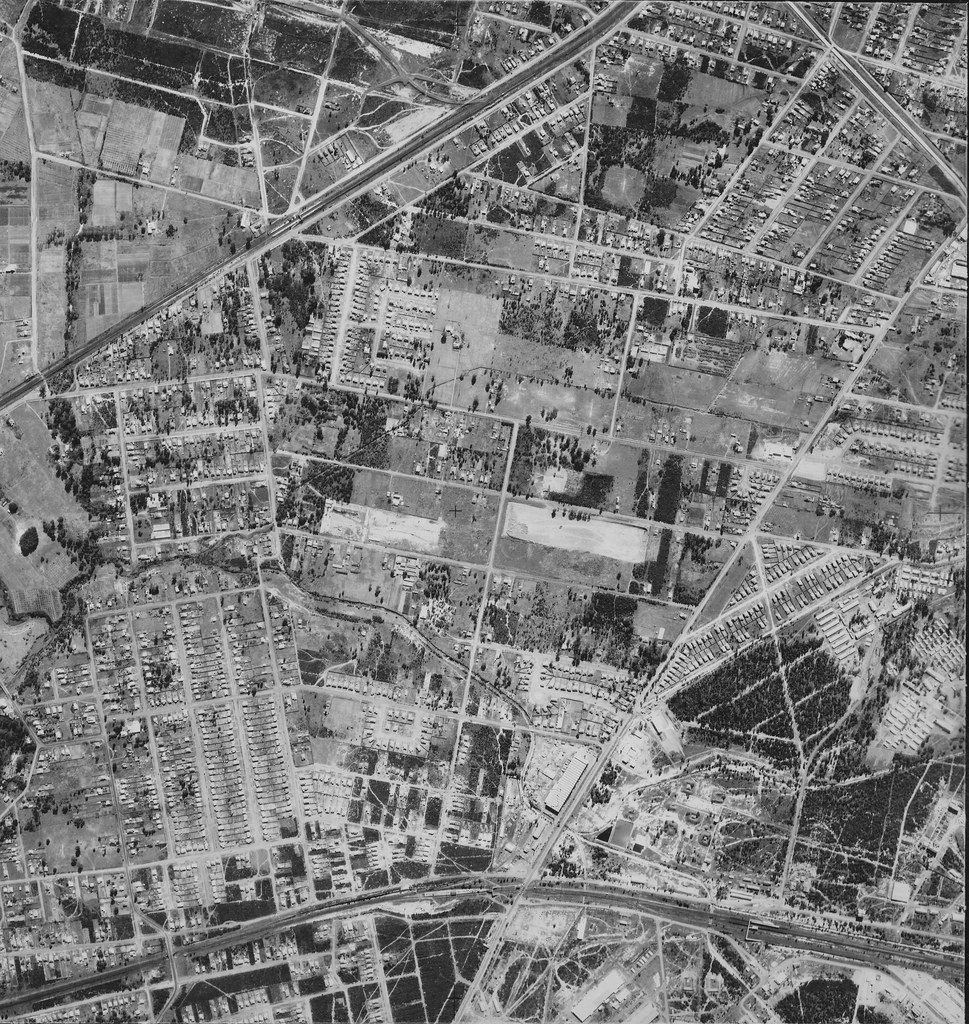 Yennora, Fairfield East & Villawood 1953- Sydney aerial photo