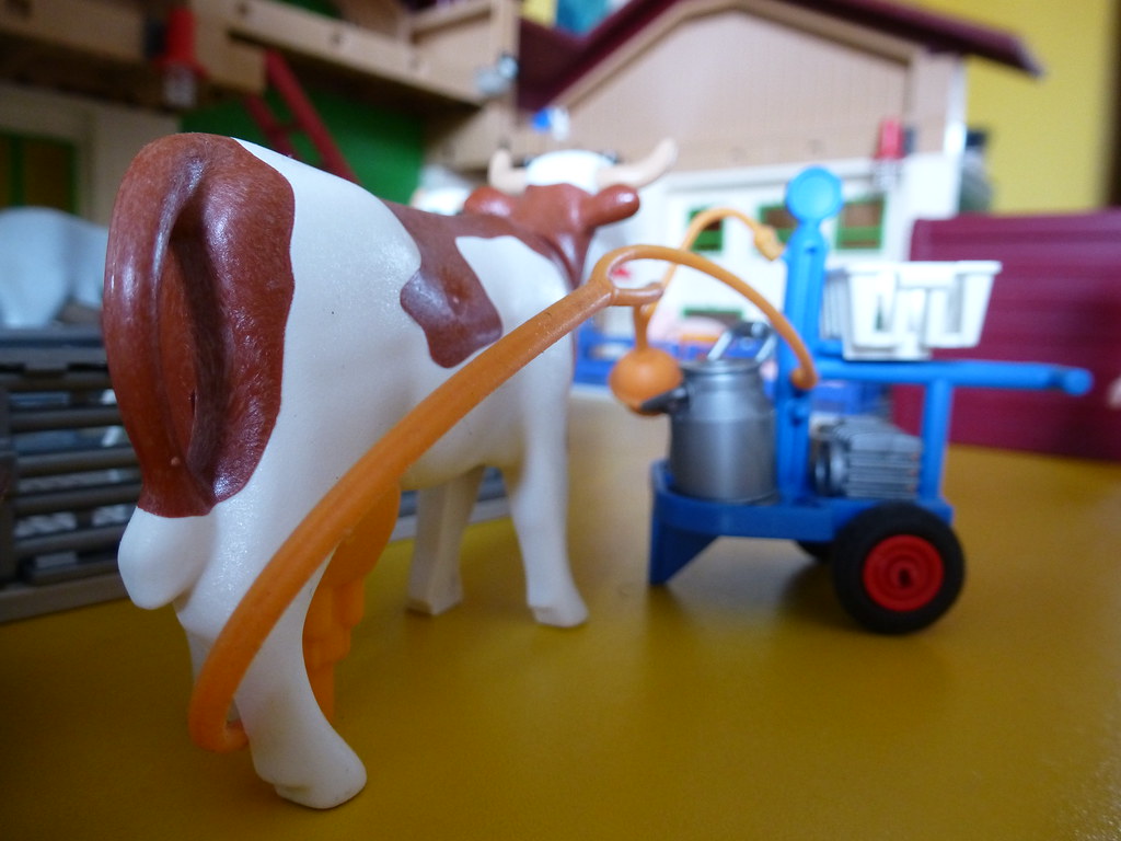 Playmobil Kuh Milchgießer ¡Zustand Neu 