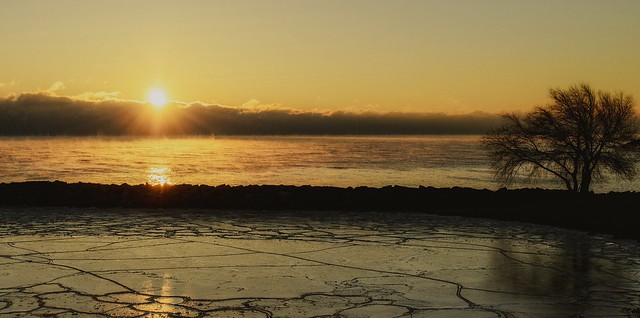 Cold Morning on Lake Michigan