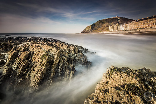 uk longexposure sea seascape beach wales landscape nikon rocks aberystwyth promenade seafront sigma1020mm nd1000 d3100