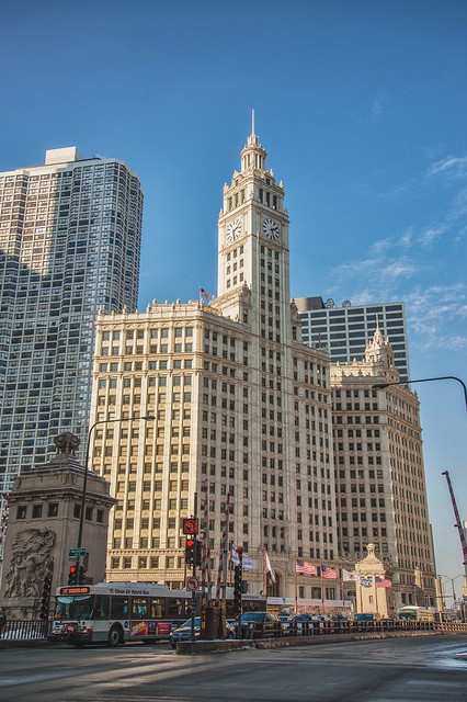 The Wrigley Building in Chicago HDR