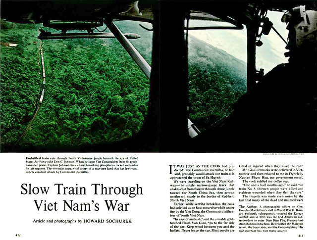 National Geographic September 1964 - Slow Train Through Viet Nam's War (1) - by Howard Sochurek