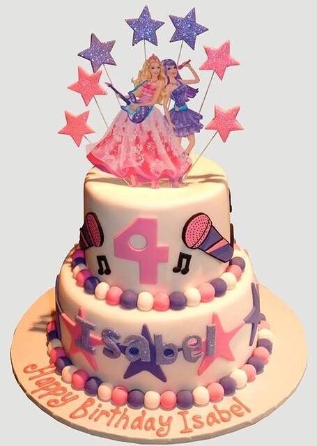 Barbie Popstar Birthday Cake