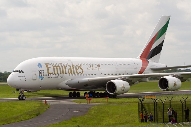 A6-EDK - Airbus A380-861 Emirates - Manchester Airport