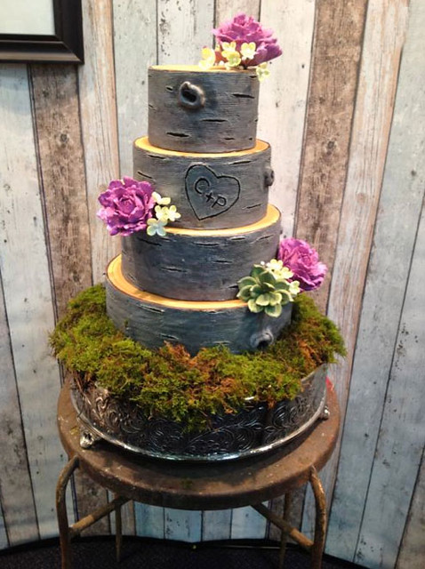 Rustic Wedding Cakes on Craftsy