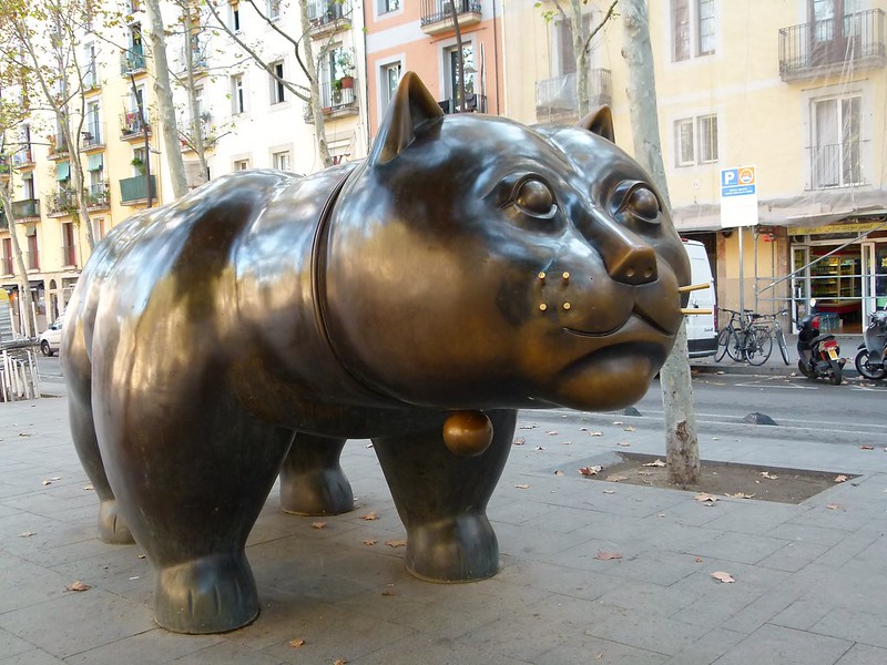 El Gato del Raval de Barcelona, obra de Botero