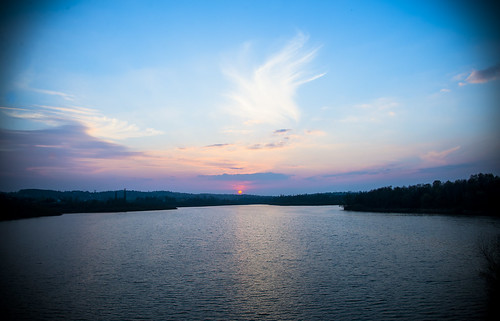 sunset lake lago nikon tramonto poland polska down nikkor polonia d600 jezioro 2485mm imbrunire dobczyce