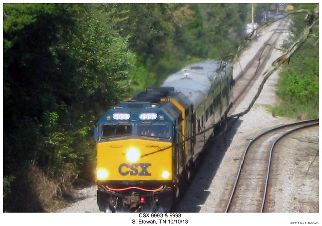 CSX 9993 & 9998 with southbound OCS
