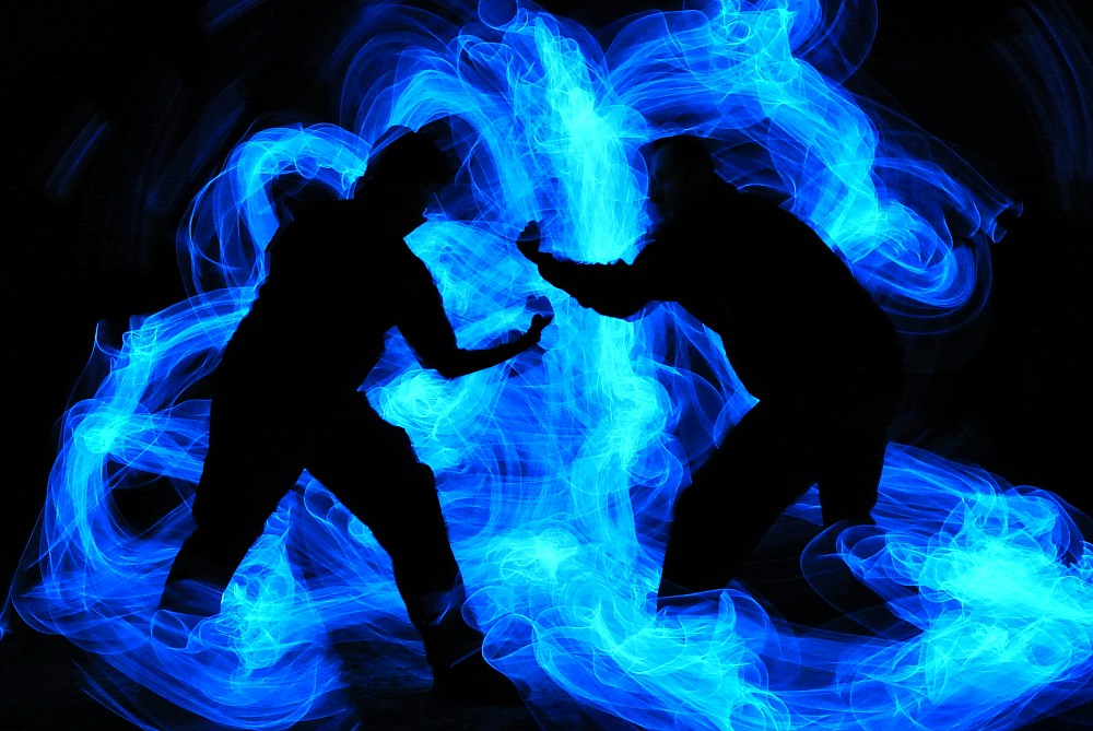 Neon Fist Fight | Miles Winterburn | Flickr