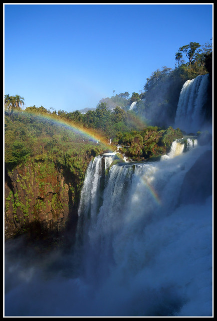 Iguazu Falls and Rainbow