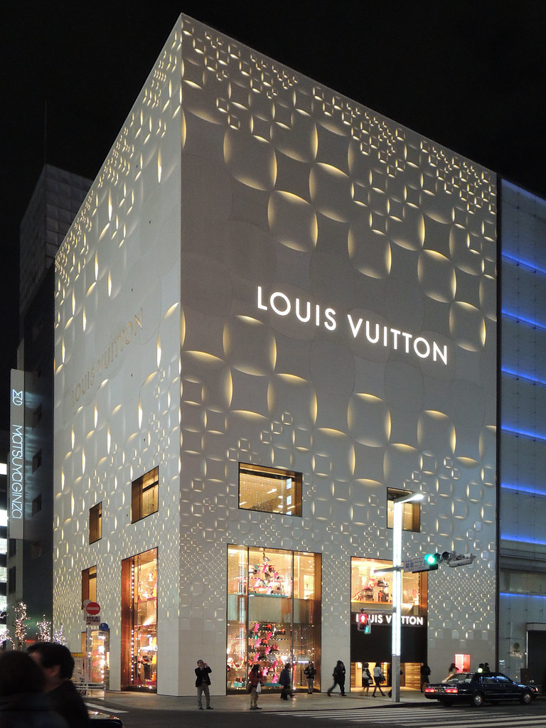 Louis Vuitton Matsuya Ginza 01  Perakende tasarımı, Cephe, Mimarlık ofisi