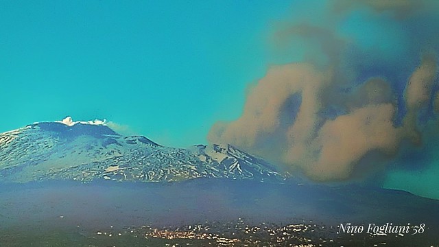 Etna's eruption. March 18 2017.