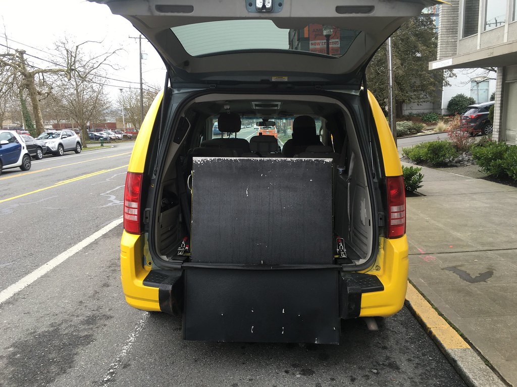 ADA taxi with ramp extended | Kimberly Heymann | Flickr