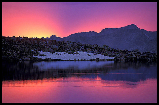Muriel Lake Sunset