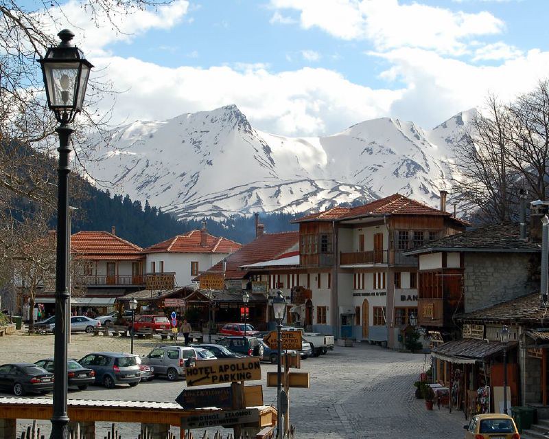 The Plateia, Metsovo | The Greek mountain village of Metsovo… | Robert  Wallace | Flickr