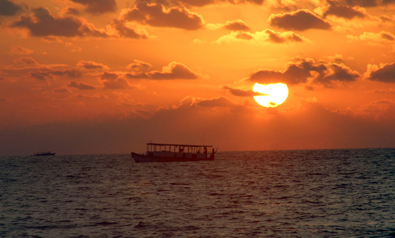 Maldives Coucher De Soleil Bateau Chryde Flickr