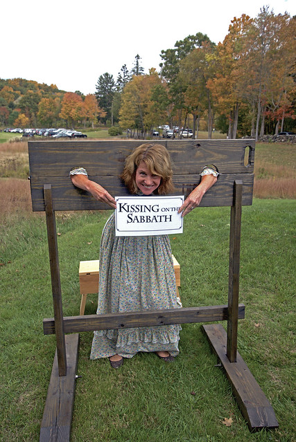 MHS pillory at Bauer Park Fall Festival