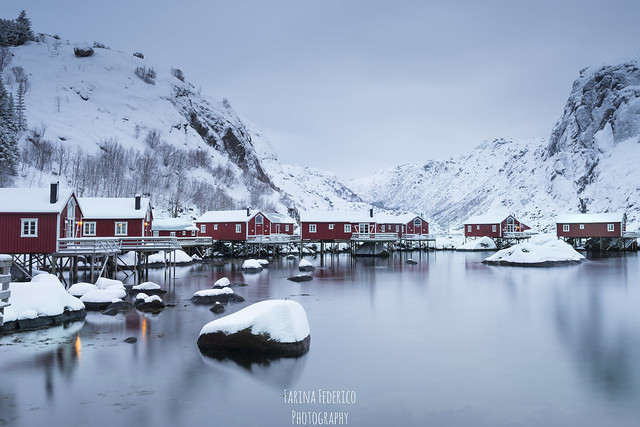 The fishing village of Nusfjord, Lofoten, Norway