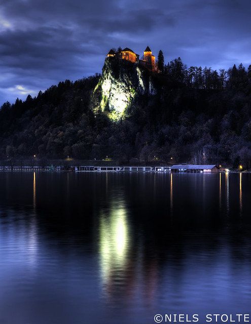 Bled Castle at Blue Hour / Bled, Slovenia