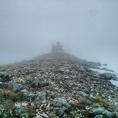 A foggy rainy summit at Mt. Rumija in #montenegro 1595m / 5233ft