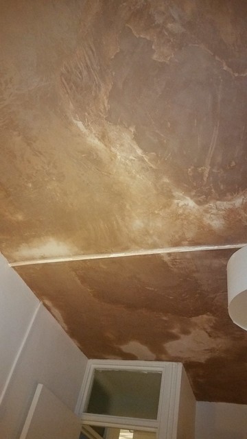 ceiling replastered