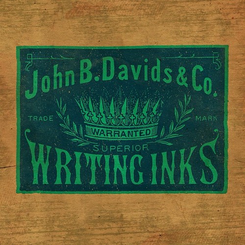 Writing Inks Label by Keith Tatum. #typehunter #handlettered #vintagetypography | by visibility experiments