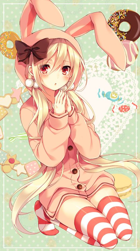 Cute trio rabbit daikichi manga cute green trio anime bunny white  pink HD wallpaper  Peakpx