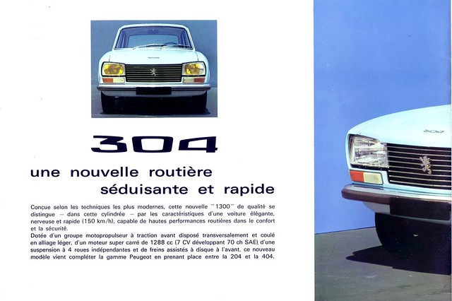 Publicité Peugeot 304 1970 page002