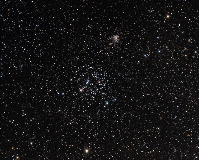 M35 and NGC 2158 in Gemini January 2014