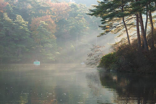morning light lake fishing 京都 fujifilm f200exr 通天湖 tsutenko