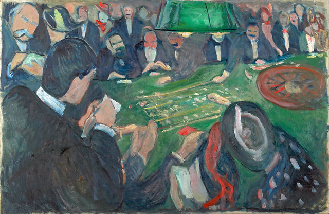 Edvard Munch - At the Roulette table in Monte Carlo [1892]