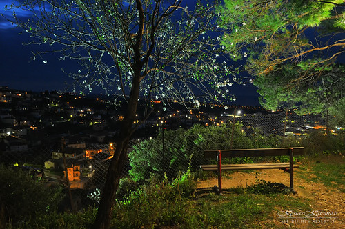 κυπαρισσία kyparissia messinia peloponnese night twilight view greece castle