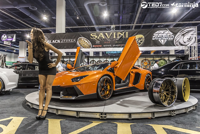Misha Lamborghini Aventador at SEMA Las Vegas 2013